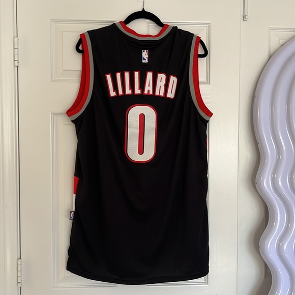 Men’s longline Portland trailblazers Damian Lillard adidas jersey - Picture 2 of 4